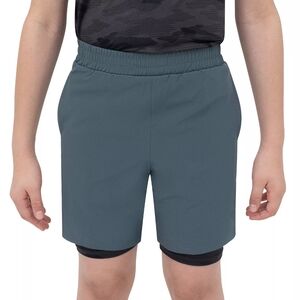 Two Pairs Layer 8 Green and Black Performance Athletic Shorts